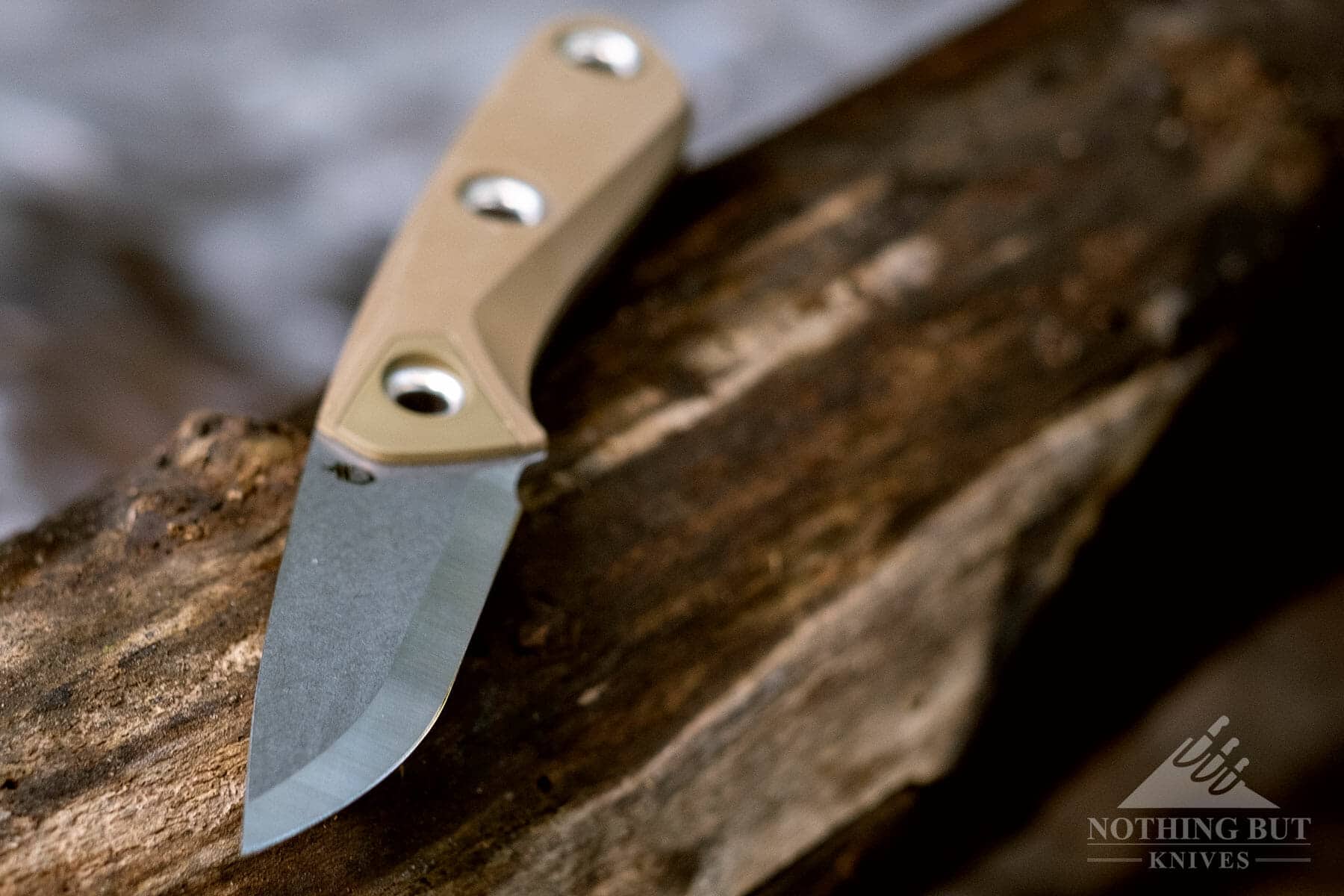 Gerber Principle Review: Great Design With Old School Steel - Image 9 This scandi grind does a lot of work. It feather sticks pretty well, and it batons well enough.