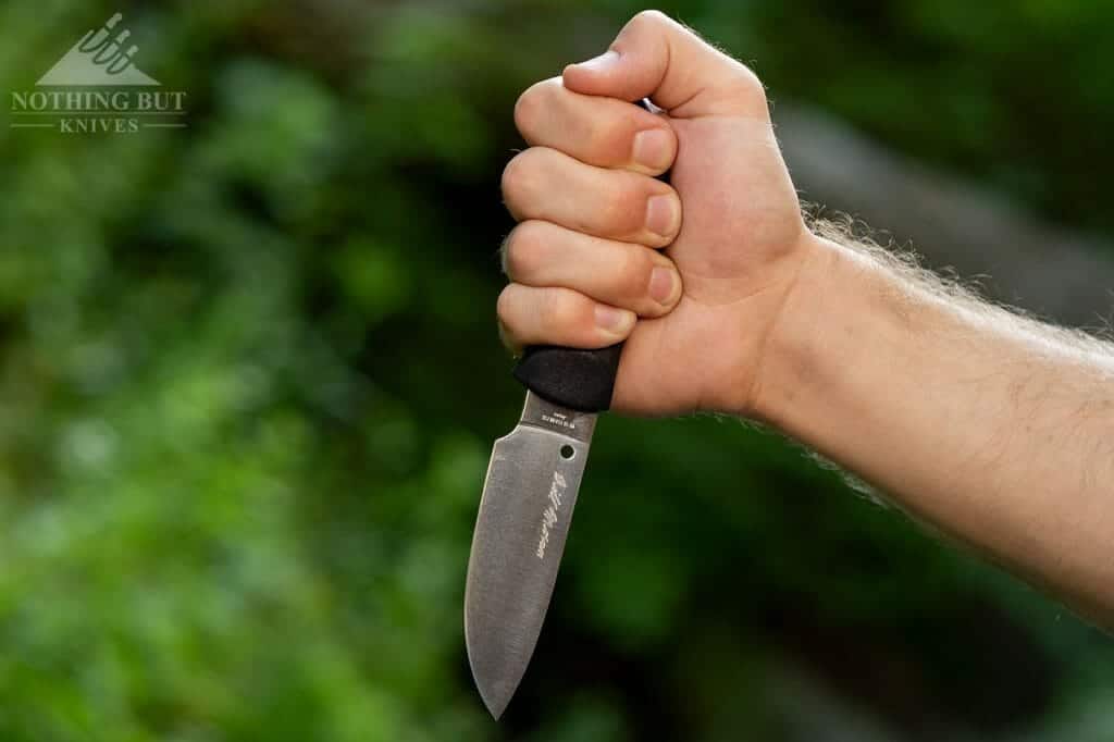 Spyderco Bill Moran Fixed Blade Review - Image 8 This knife handle is comfortable in a variety of grips.