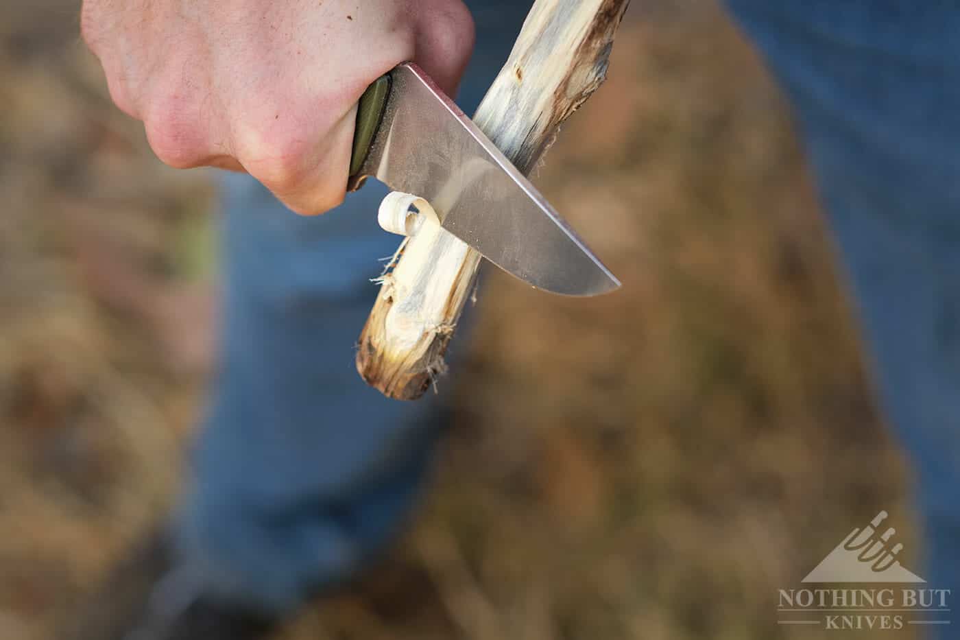 Carving With The Off Grid Rhino Knife