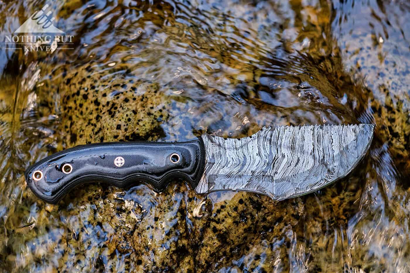 Forseti Steel Ironside Damascus Tracker Review - Image 4 The Ironside Tracker was designed for rough conditions, bu if the blade gets wet it needs to be dried and oiled