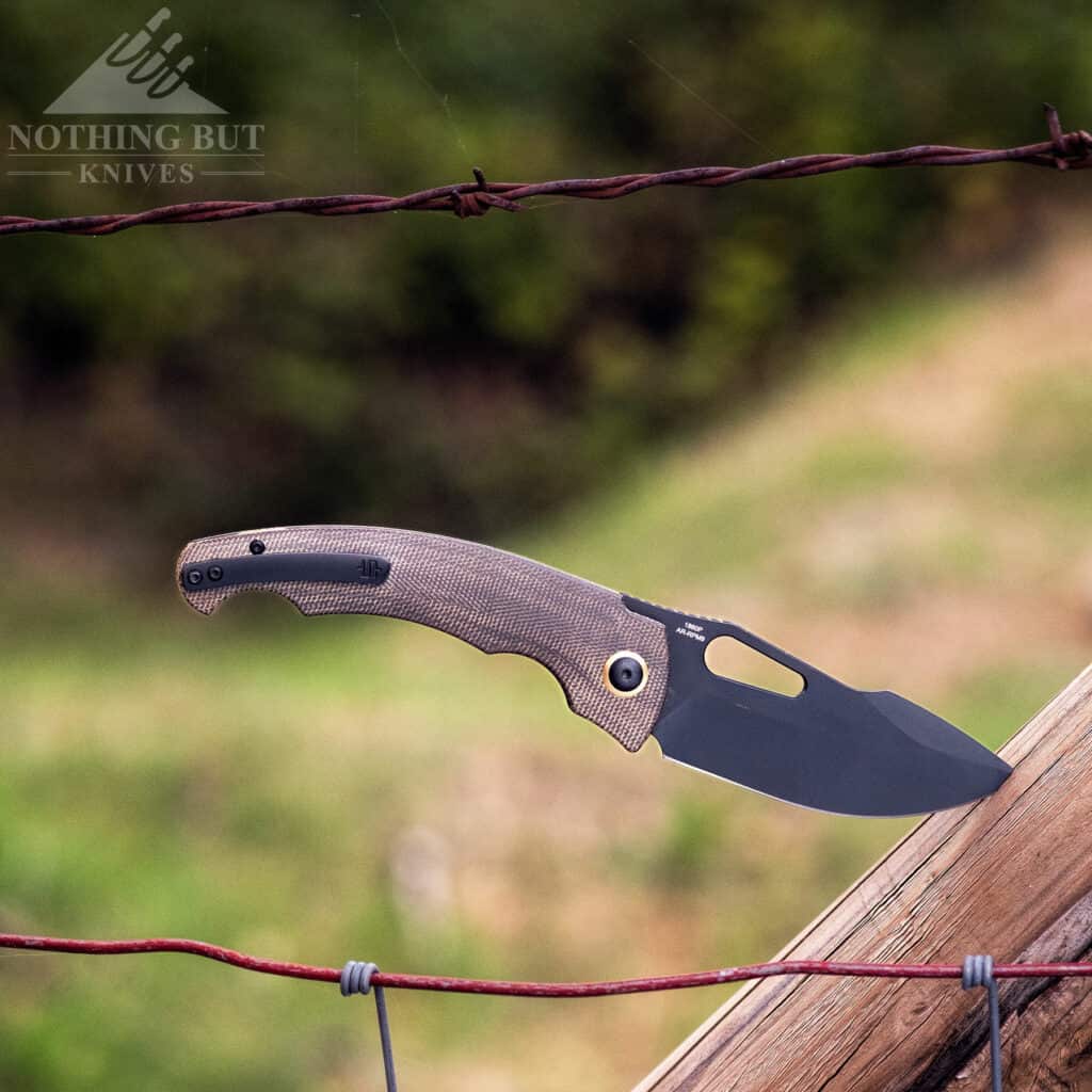 The Artisan Cutlery is a bigger pocket knife capable of hard work. 