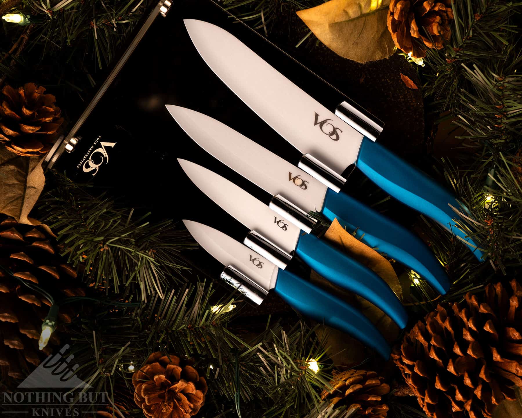 Chef Knife Set, Stainless Steel Christmas Knife Set with Gift Box for  Cooking, Lightweight Non-Stick Anti-Slip Kitchen Knife Set of 2 Kitchen  Gifts