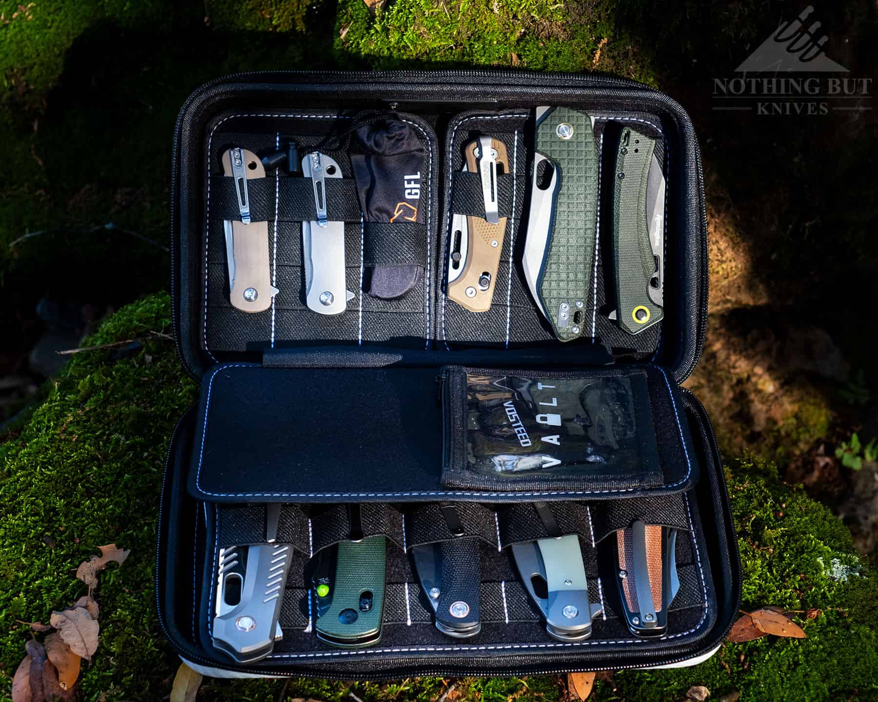 The Vault Secure pocketknife case is a great present for the pocket knife collector on your gift list.