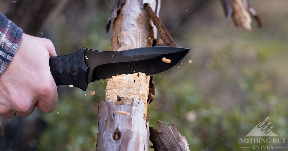 Off-Grid Backcountry Review - V2 Update - Image 18 Off-Grid Backcountry Review - V2 Update - Image 4: Chopping With The Backcountry Blackout Knife