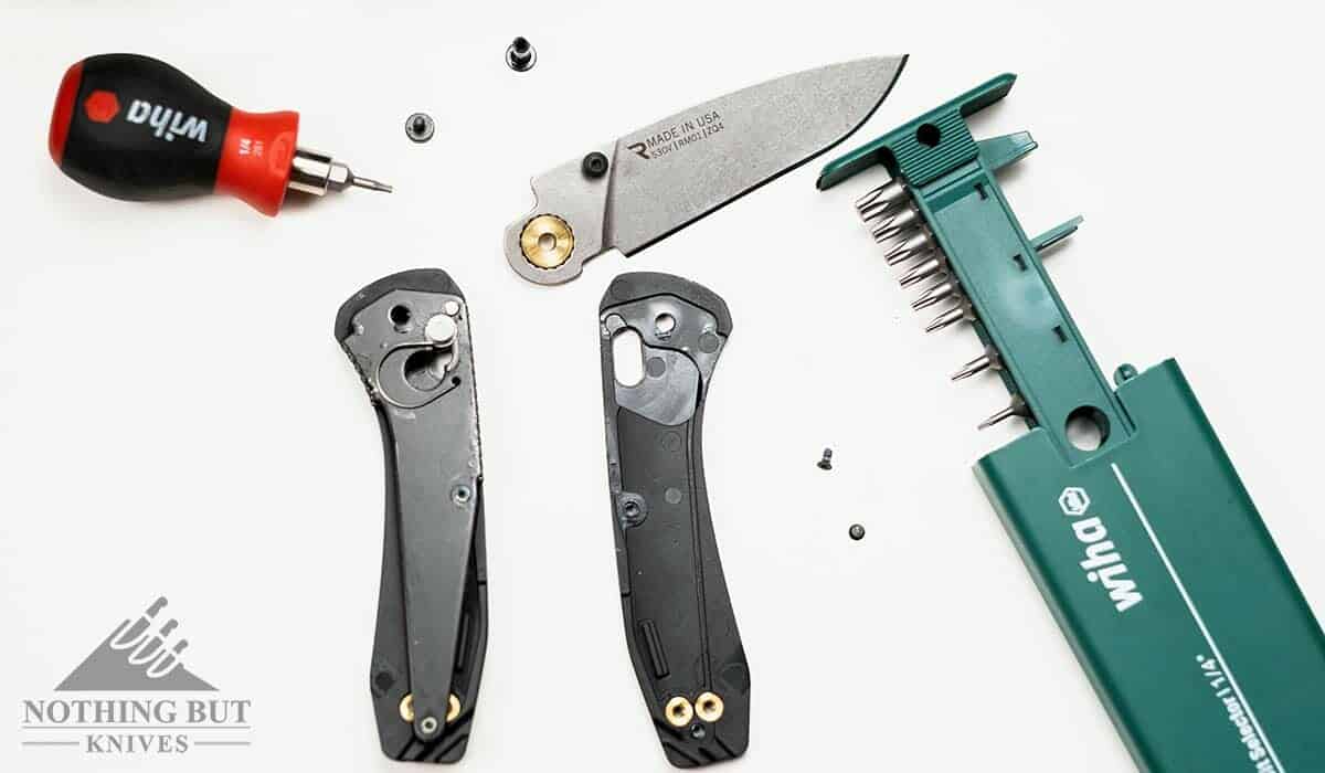 Gerber Sedulo Review - Image 3 The Gerber Sedulo taken apart on a white background.