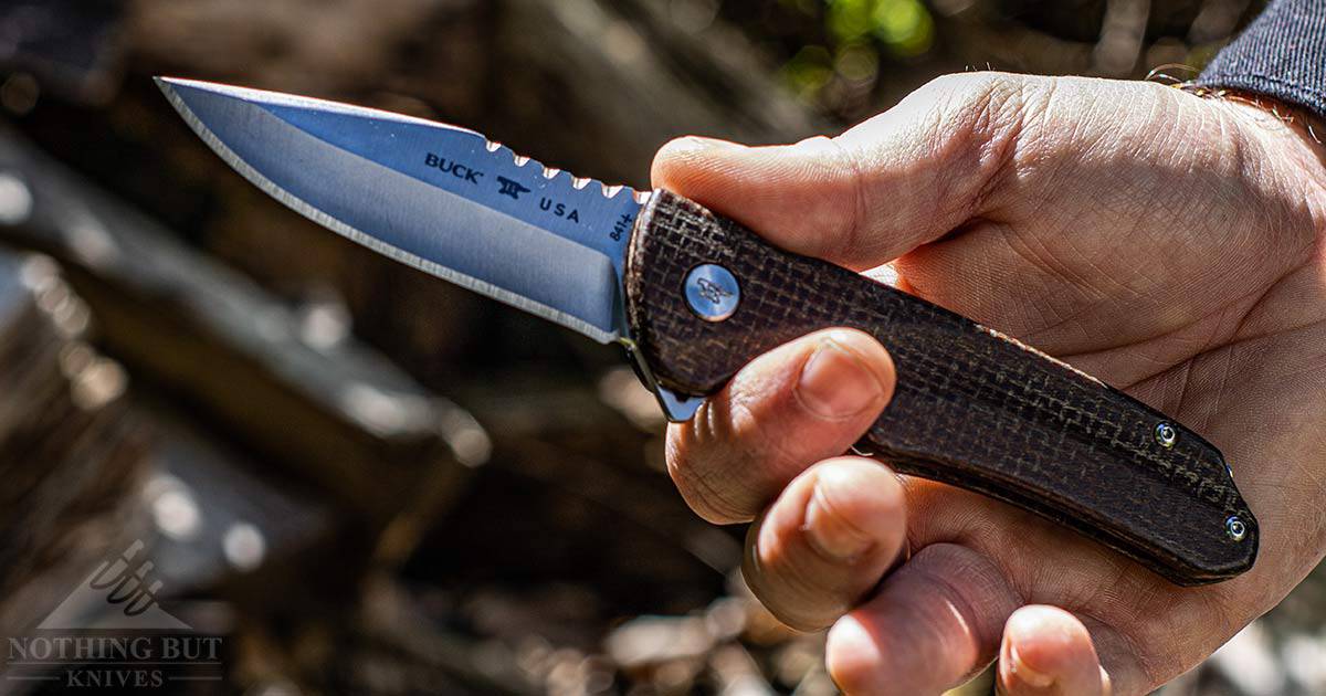 Buck 841 Sprint Pro Review - Image 1 The Burlap Micarcat version of the Buck Sprint Pro with an S30V blade