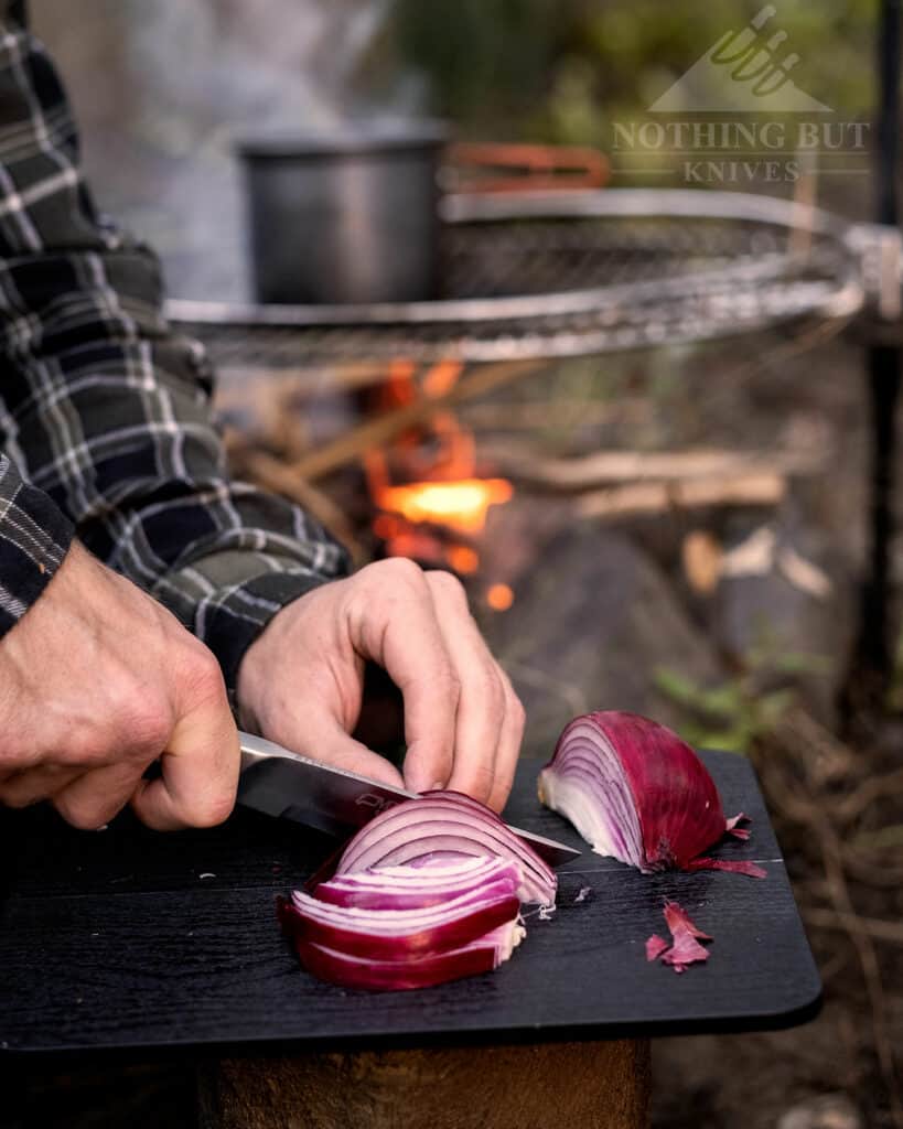 Campfire Food Prep With the Marttiini Full Tang