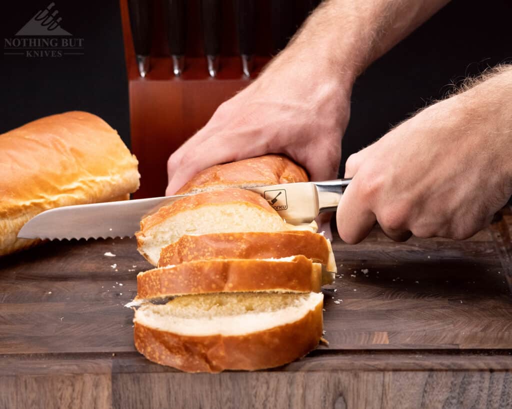 Imarku 16 Piece Japanese Knife Set Review - Image 11 Imarku 16 Piece Japanese Knife Set Review - Image 9: Imarku Premium Bread Knife