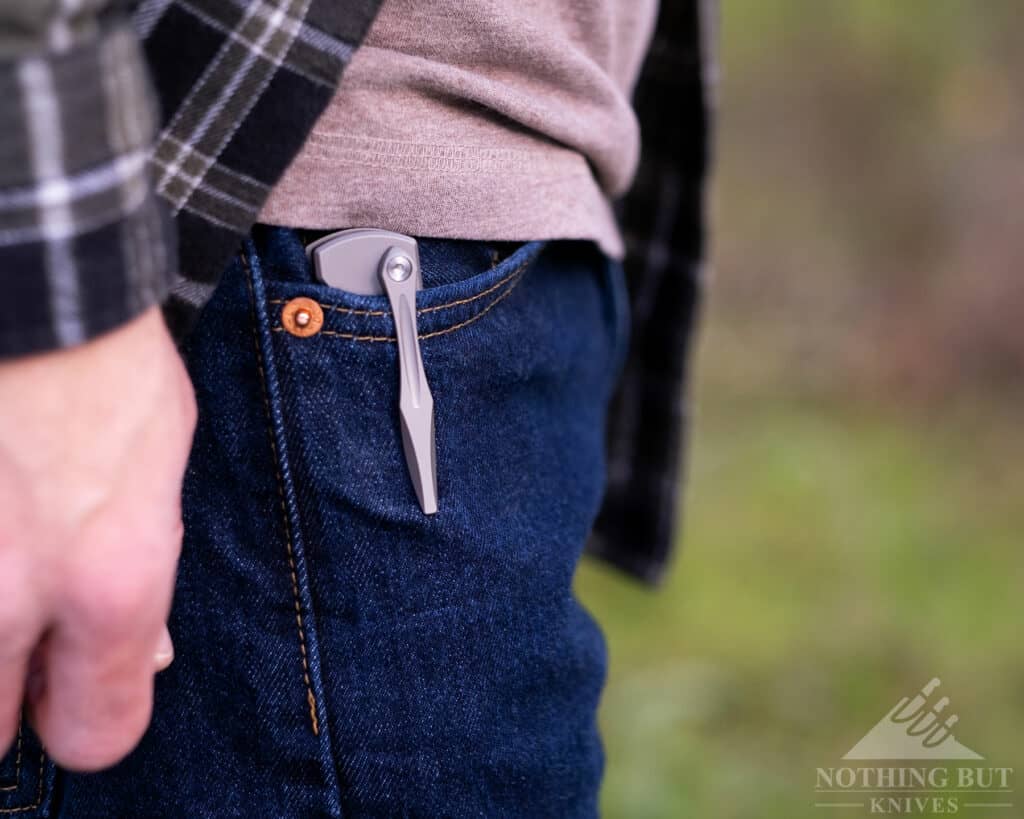 The Ultimate Knife Gift Guide For 2022 17 The Katsu Camping knife sits a little high in the pocket.