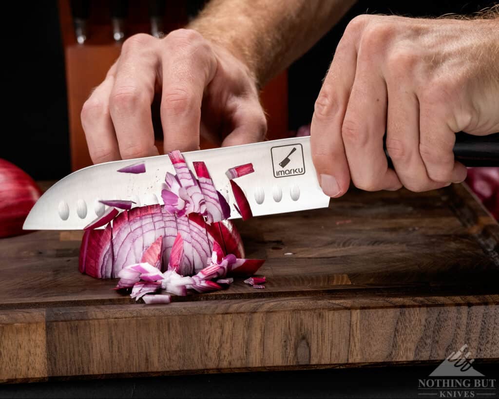 Imarku 16 Piece Japanese Knife Set Review - Image 6 Imarku 16 Piece Japanese Knife Set Review - Image 4: Imarku Premium Santoku Knife