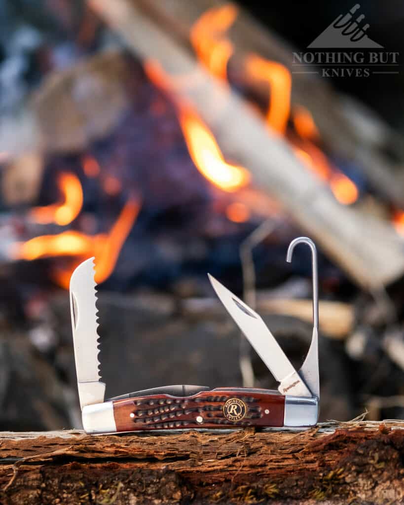 The Backwoods Congress slip joint knife is a handy tool to have around the campfire.