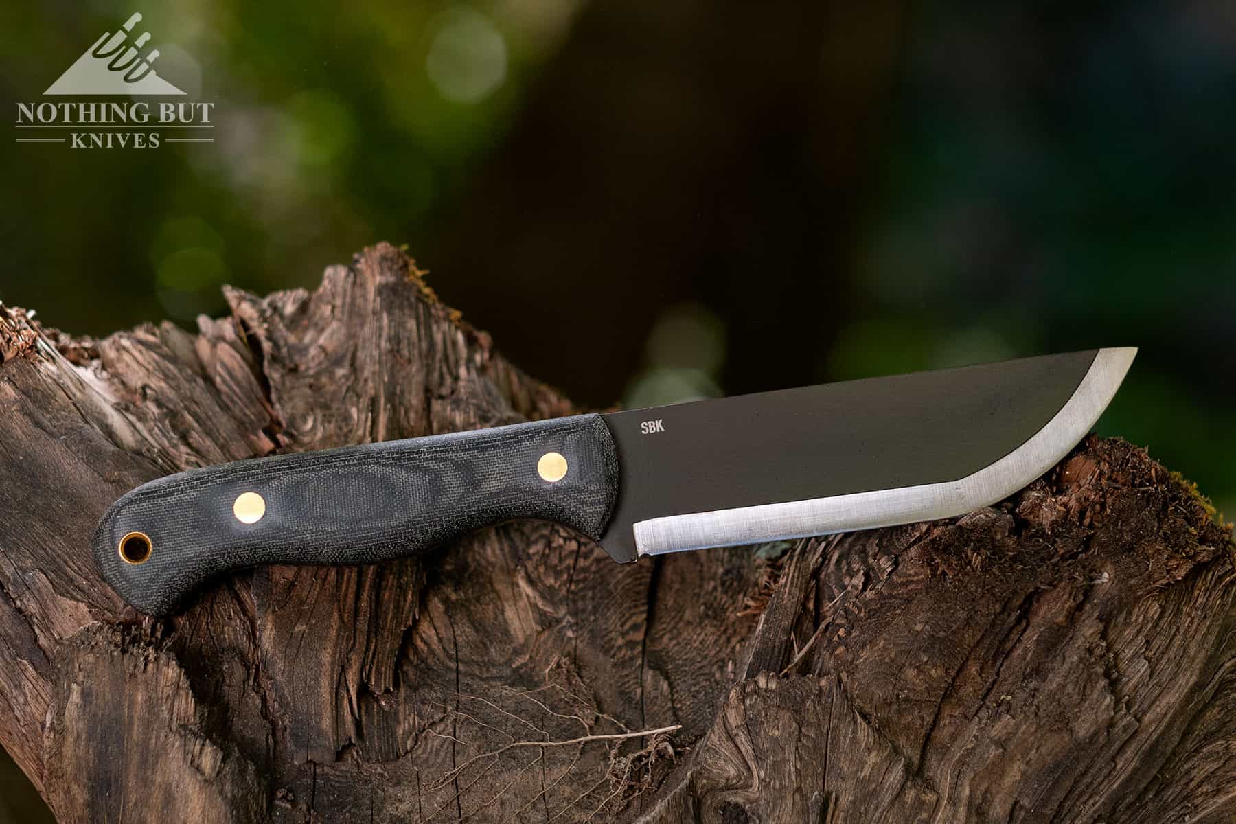 The Condor SBK, shown here, is a possible bushcraft alternative to the Off-Grid Ridgeback.