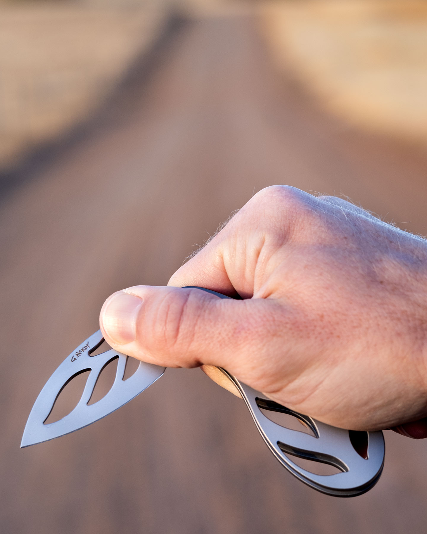 The Best Slip Joint Knives For Nostalgic Edc 3 A close-up of a person's hand opening the Grainger McKoy slip joint knife to show how easy it is.