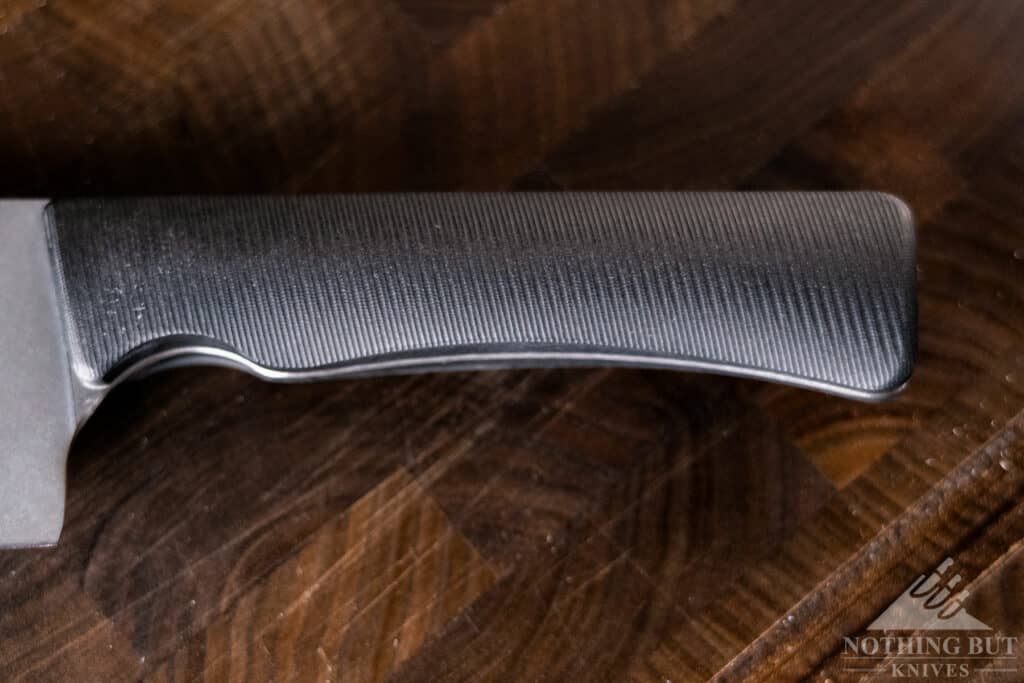 Tactile 8 Inch Santoku Chef Knife Review - Image 4 Tactile 8 Inch Santoku Chef Knife Review - Image 1: Tactile Kitchen Knife Handle 2
