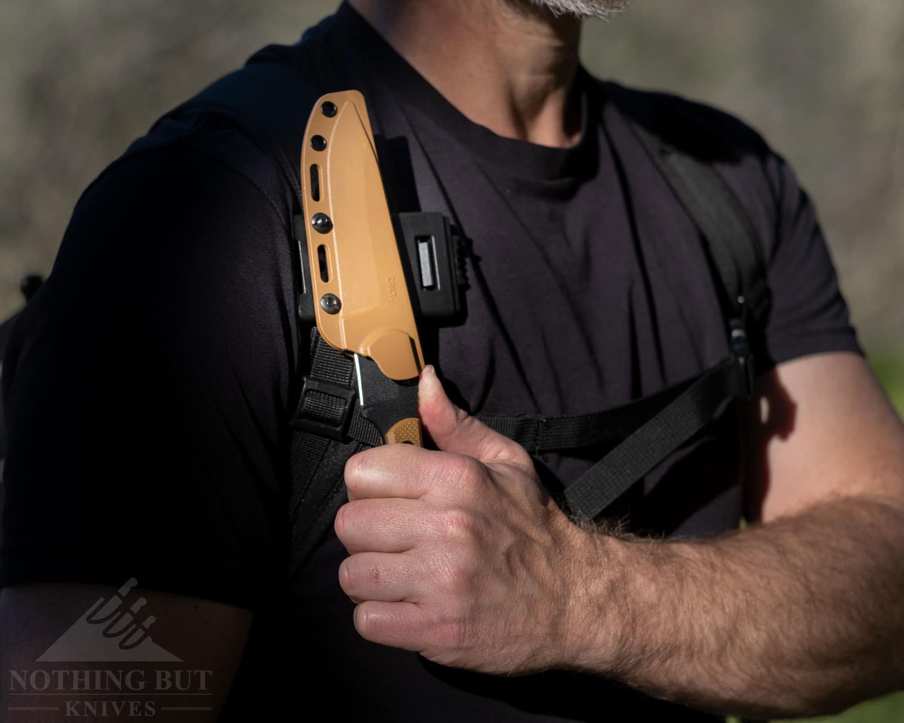 The CRKT Ramadi is a great option for anyone who prefers to carry a knife on a backpack. 