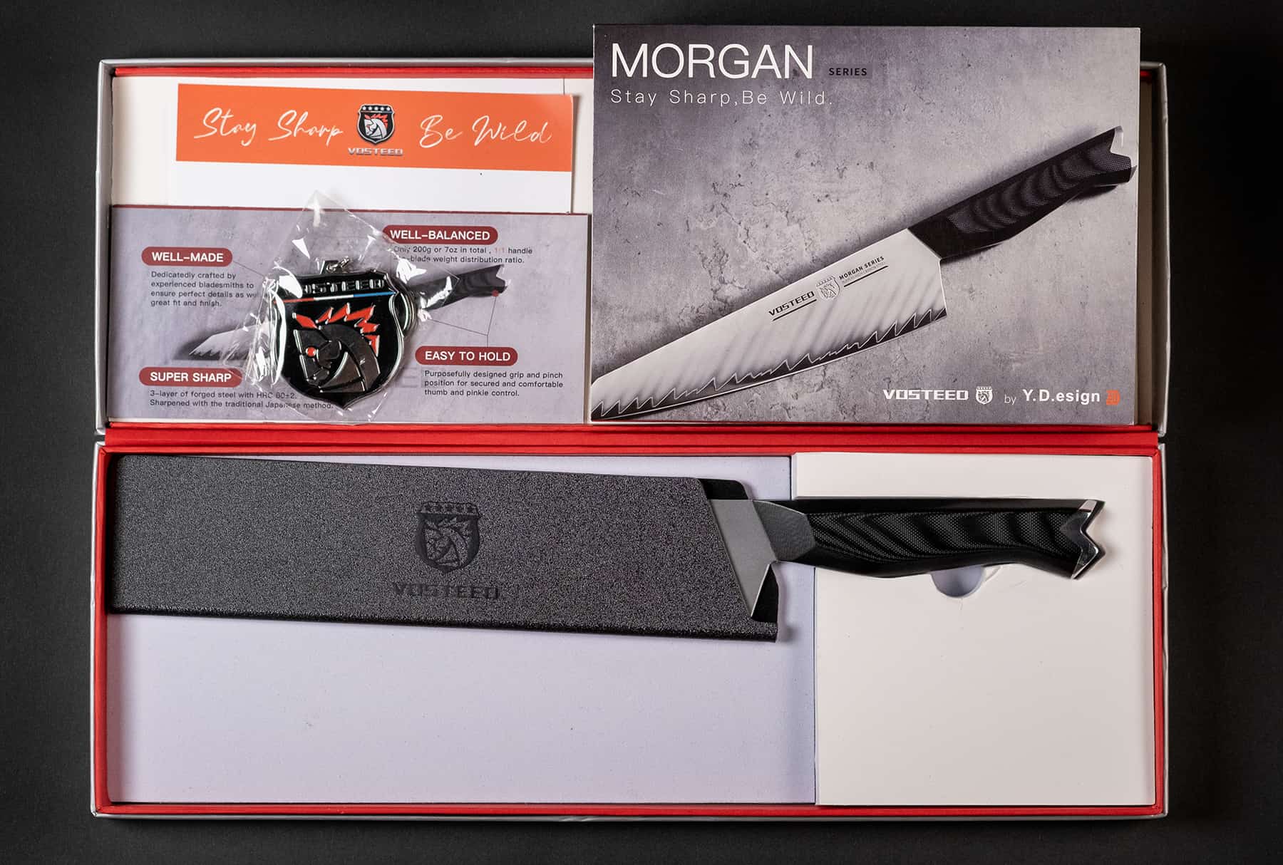 Vosteed Morgan Chef'S Knife Review - Image 2 The Vosteed Morgan ships in a great looking package which helps to make it a great gift option.