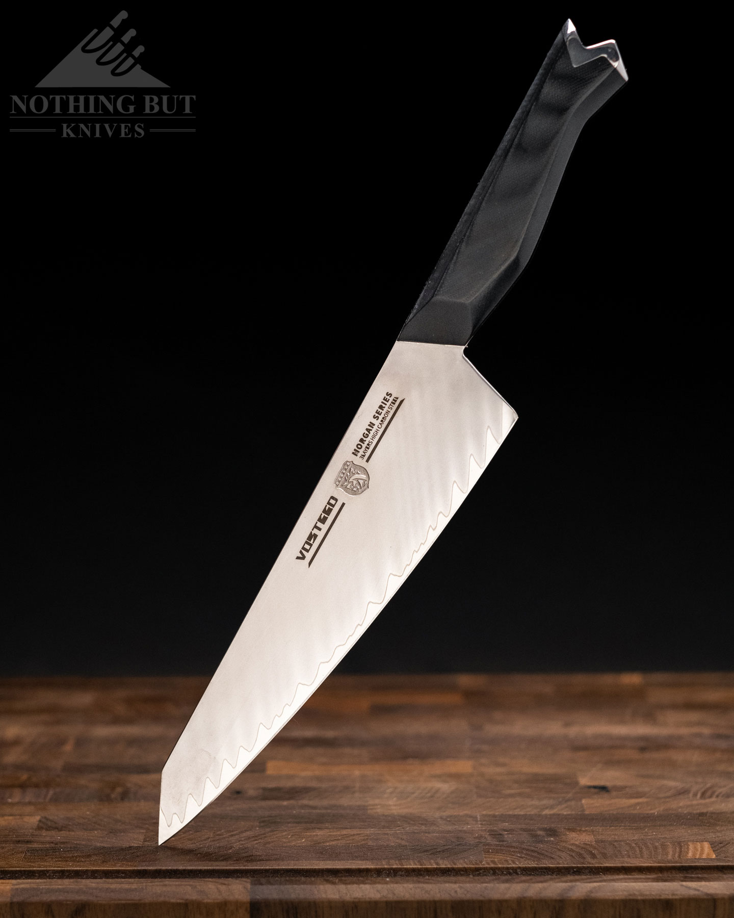 Header image for our Vosteed Morgan chef knife review.