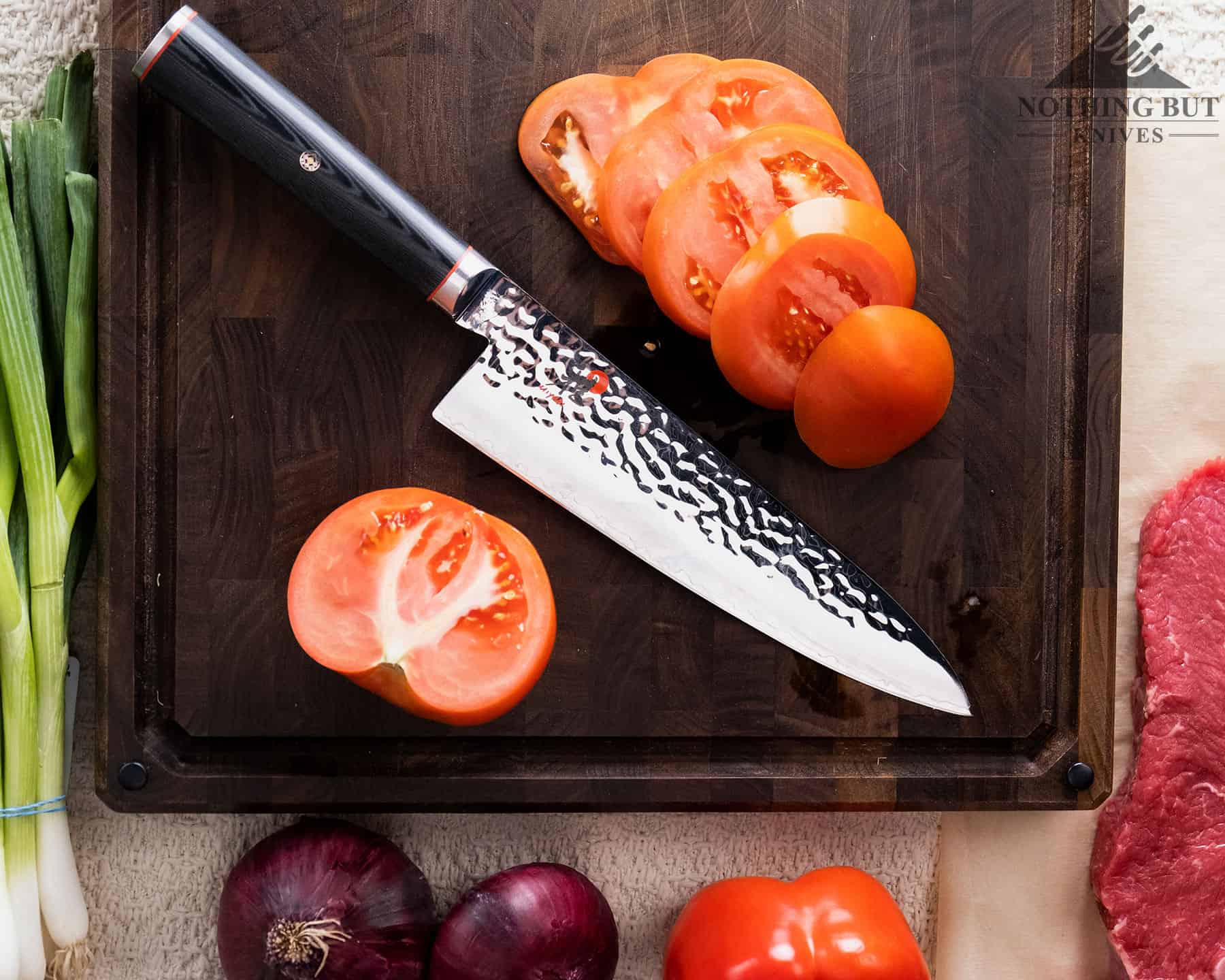 Miyabi Mizu Sg2 8 Inch Chef'S Knife Review - Image 1 Miyabi Mizu SG2 8 Inch Chef's Knife Review - Image 1: Miyabi Mizu SG2 8 Inch Chef Knife in The Kitchen