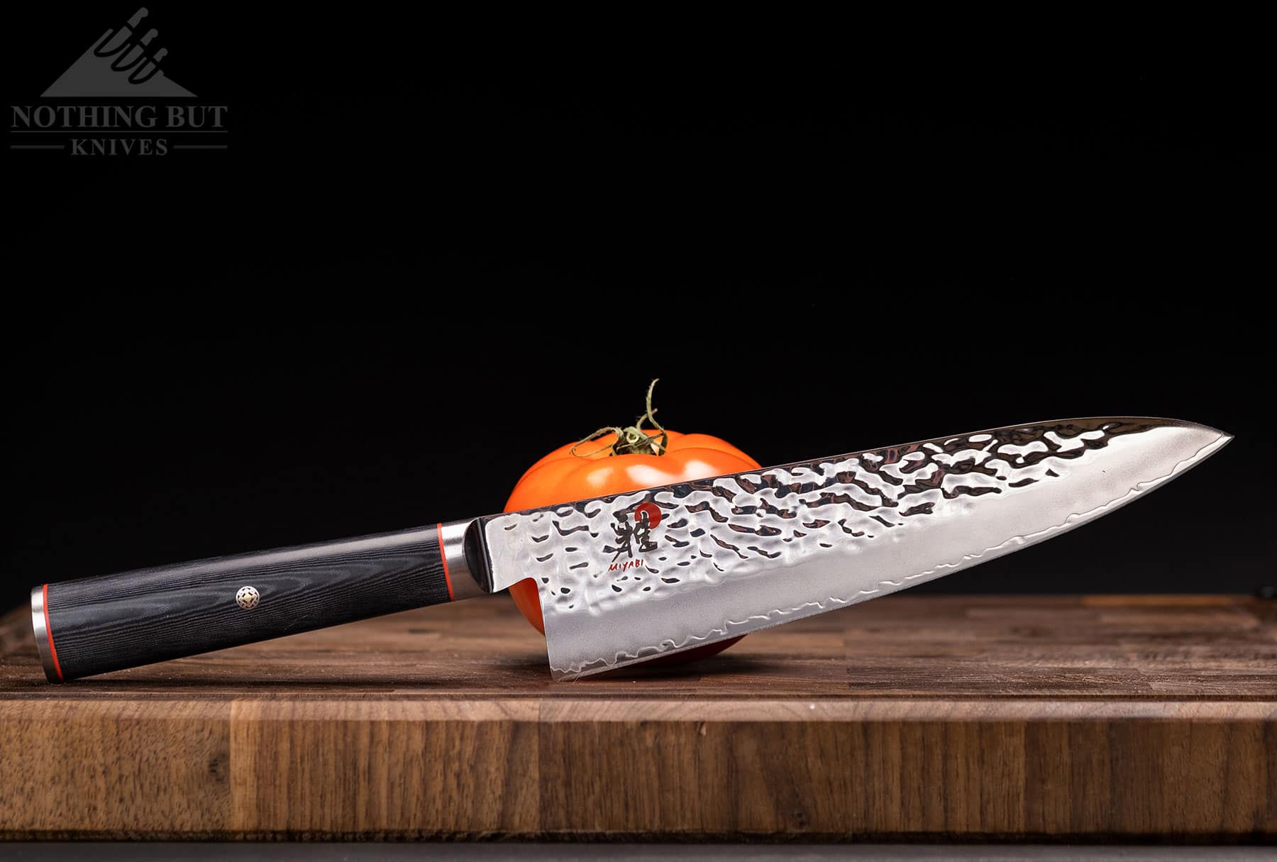 The fit and finish of the Miyabi Mizu SG2 chef knife is excellent. Everything seems to be perfectly rounded and pieced together right out of the box.