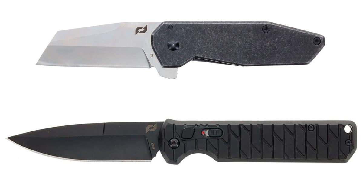 Two US made Schrade folding pocket knives.