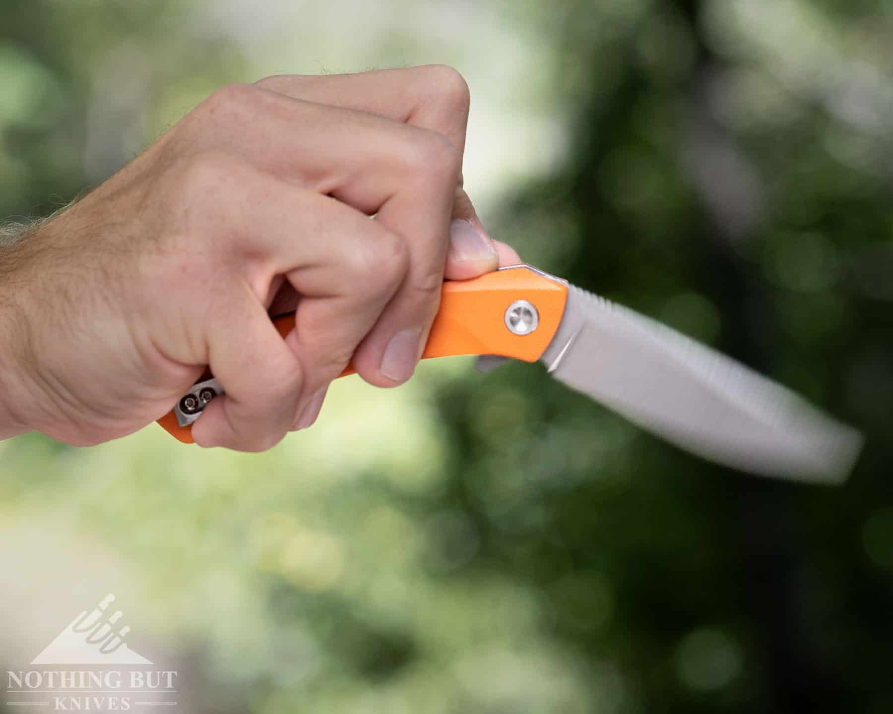 Revo Warden V2 Knife Review - Image 9 The spring assisted blade of the Warden 2 opens with a bit too much force.