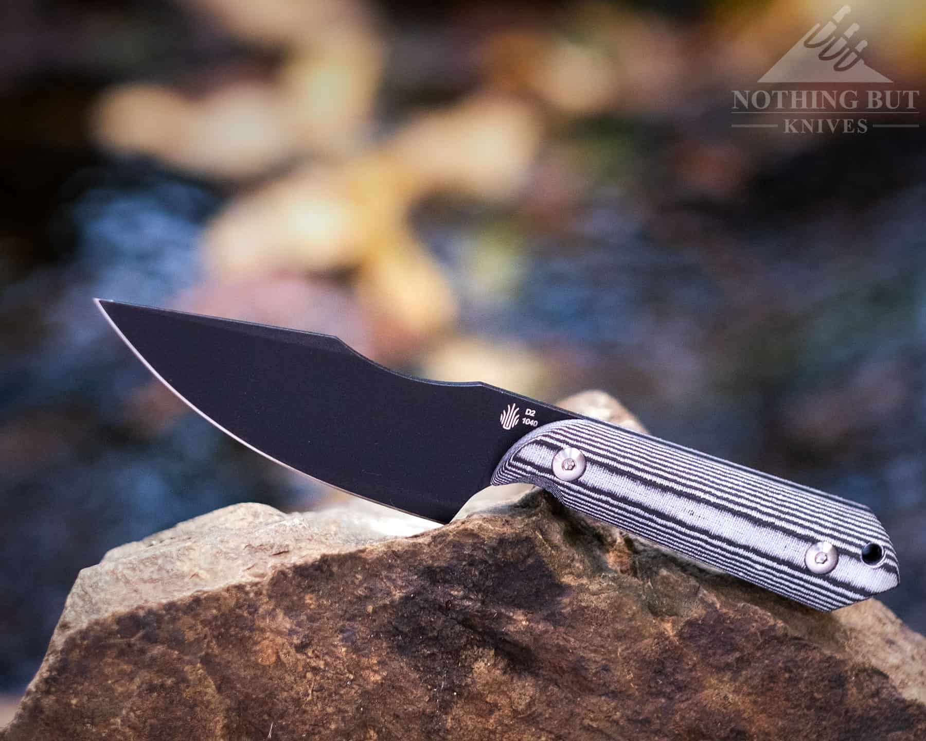 The lightweight Kizer Harpoon is a good tactical knife that is a great option for backpackers.