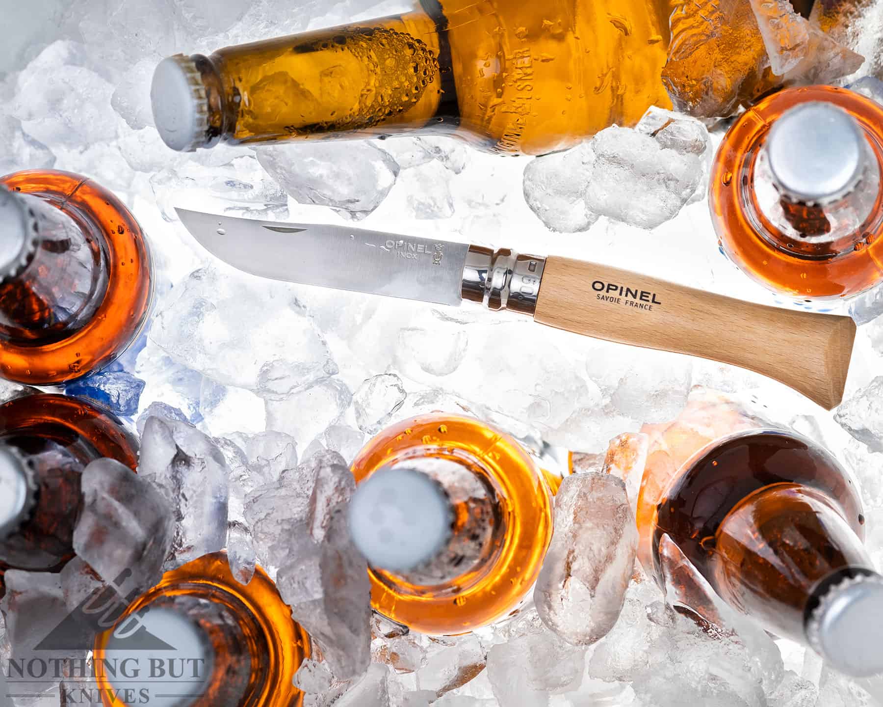 Our Favorite Knives For Opening Beers - Image 10 Our Favorite Knives for Opening Beers - Image 6: OPinel Number 9 In An Ice Chest