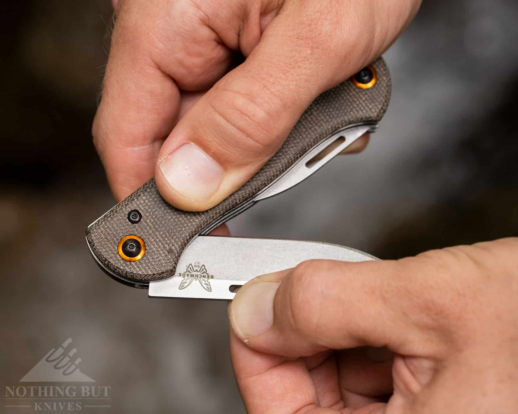 Benchmade Weekender Review - Image 5 The slip joint spring on the Weekender is a little strong, but that is probably appropriate for such a rugged knife.