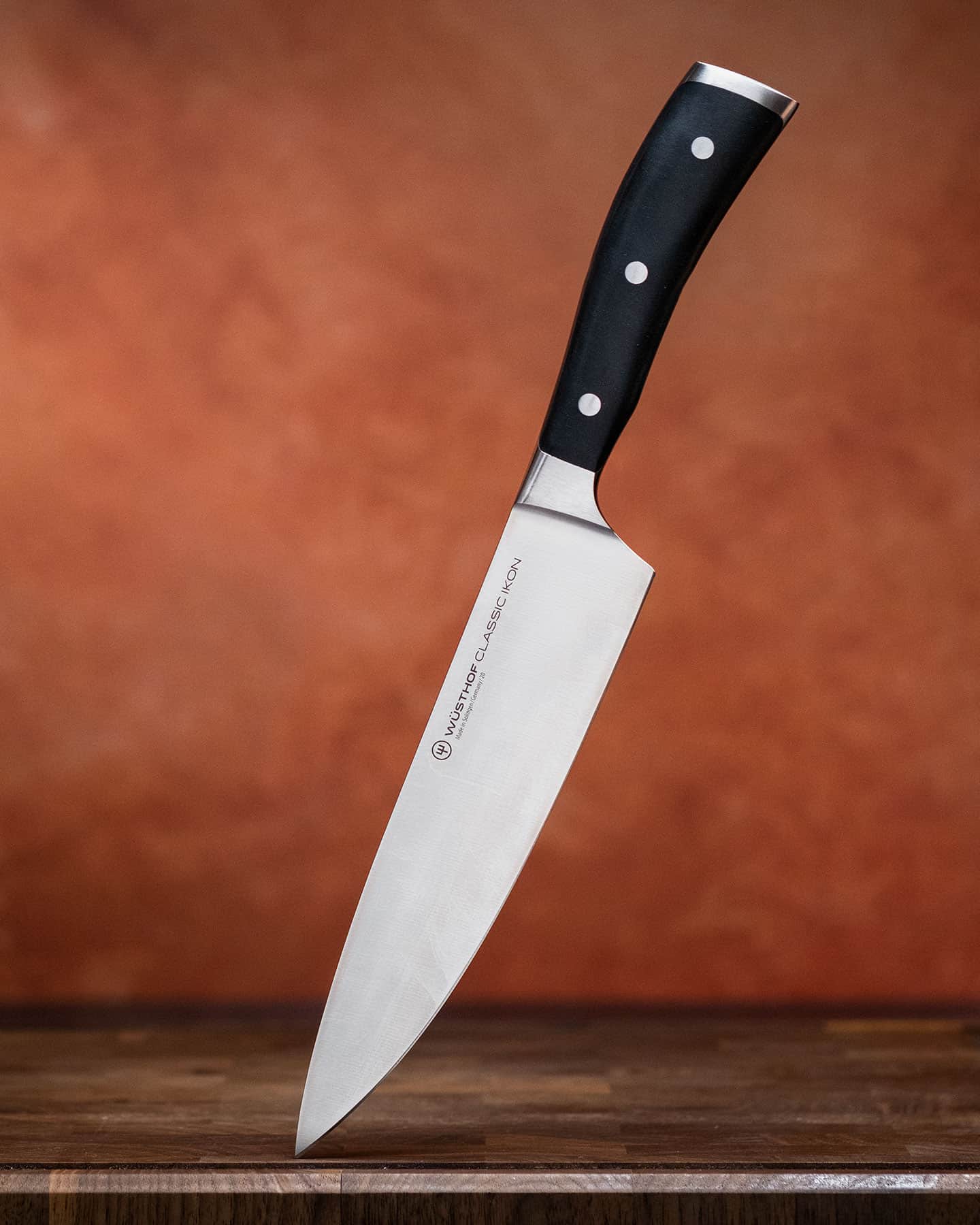Header imade for our in-depth review of the Wusthof Classic Ikon 8 inch chef knife.