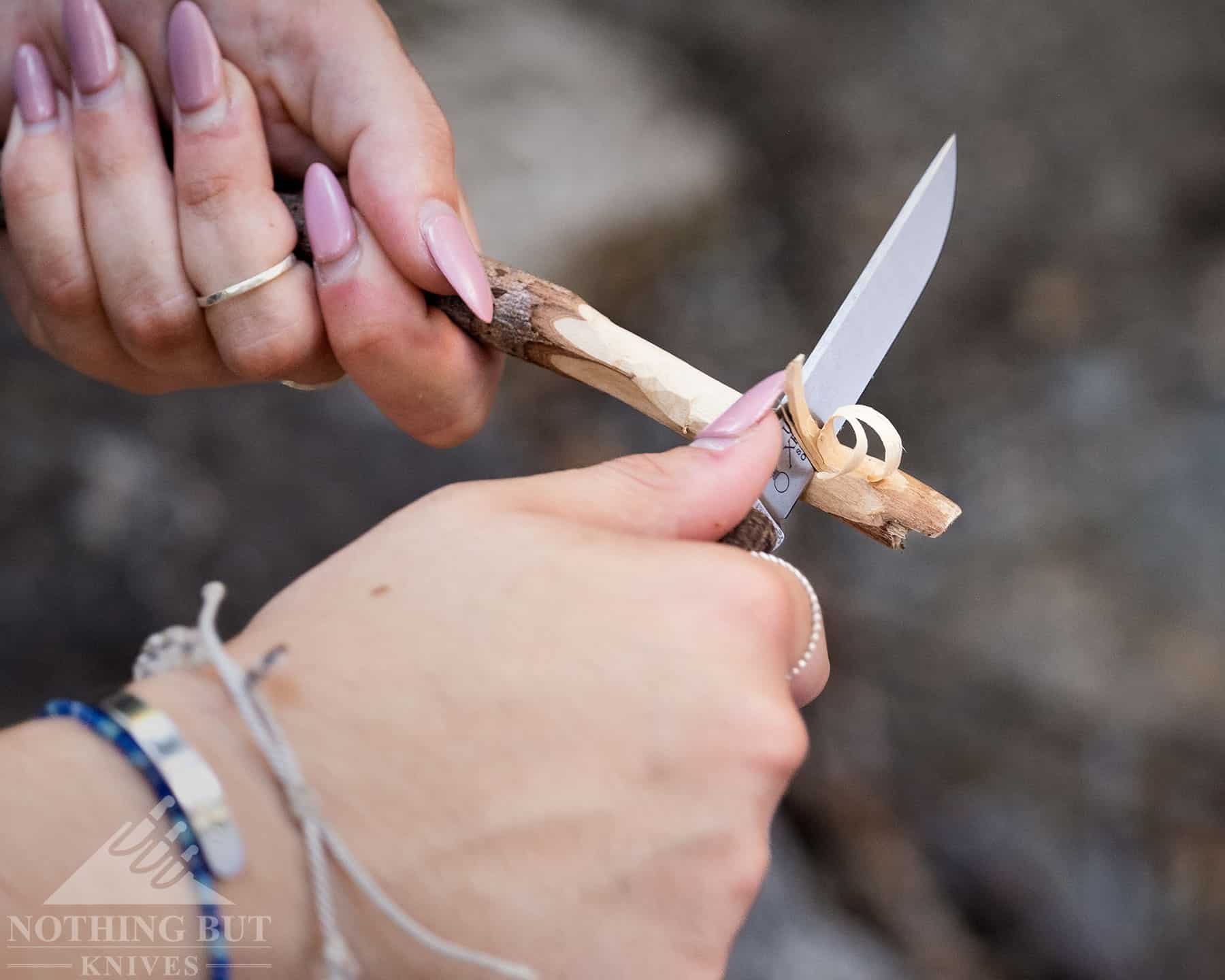 White River Knives Exodus 4 Review - Image 8 The Exodus 4 makes short work of hot dog sticks.