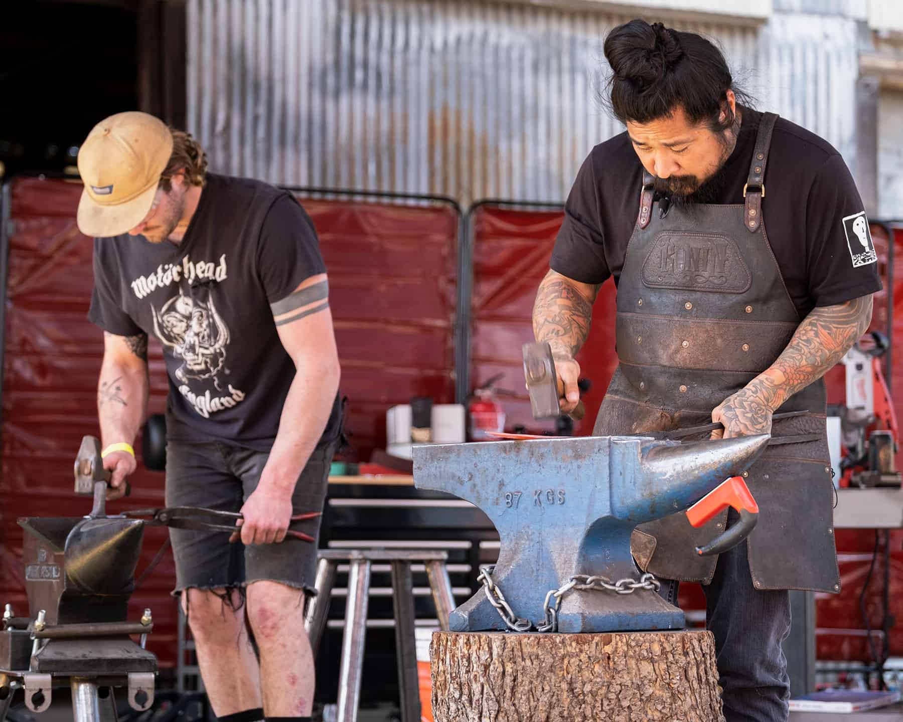 Our Quick Hang Out At Forged To Table Sacramento - Image 9 Our Quick Hang Out at Forged to Table Sacramento - Image 5: Forging Kitchen Knives At Forged To Table