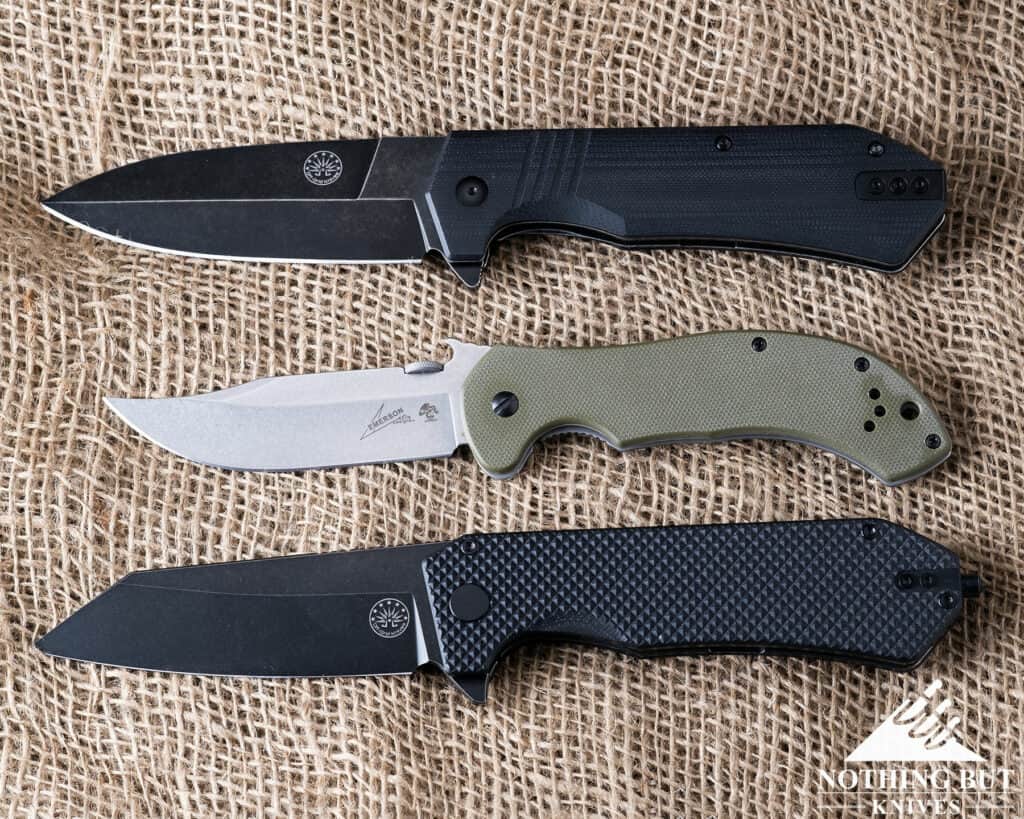 The Off-Grid Enforcer XL and the Kershaw Emerson CQC 10K are two alternatives to the Stinger.