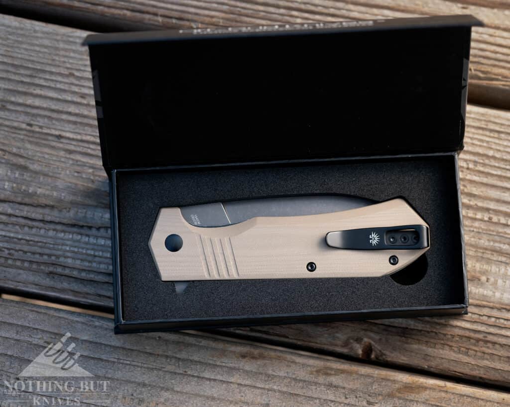 Off Grid Stinger Xl Review - Image 18 The Off-Grid Stinger ships in a padded box making it a good option for a gift knife.