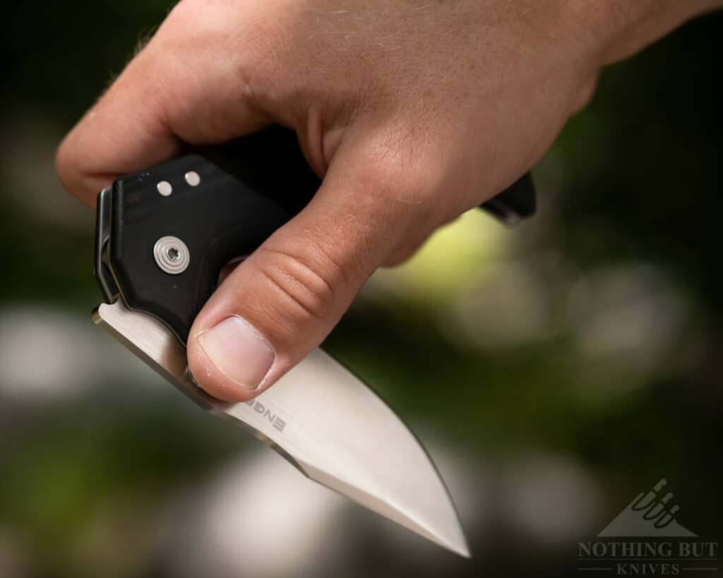 The Engage blade opens smoothly and quickkly.