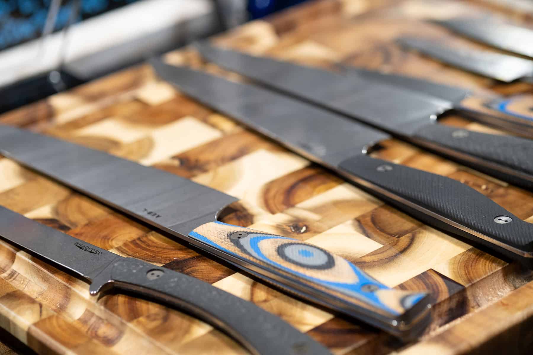 Braford Knives showed up to Blade Show West with an impressive line-up of kitchen knives.