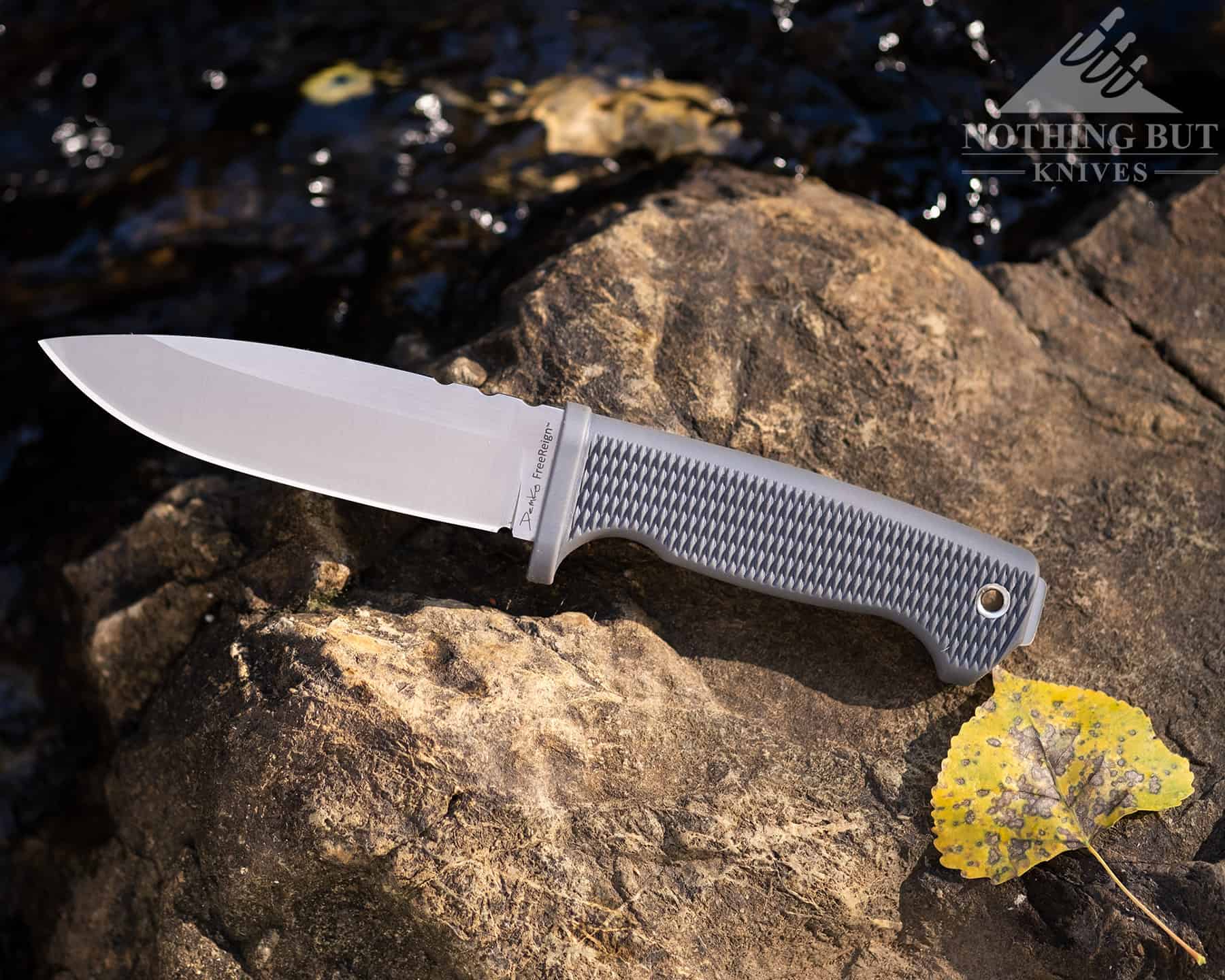 The Demko FreeReign is a great option for anyone who wants a comfortable bushcraft otr survival knife with a versatile sheath.