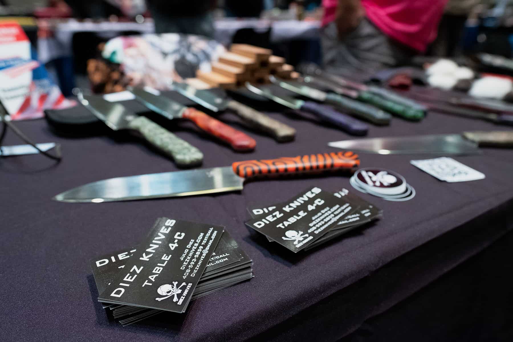 Diez Knives kitchen cutlery ar Blade Show West.