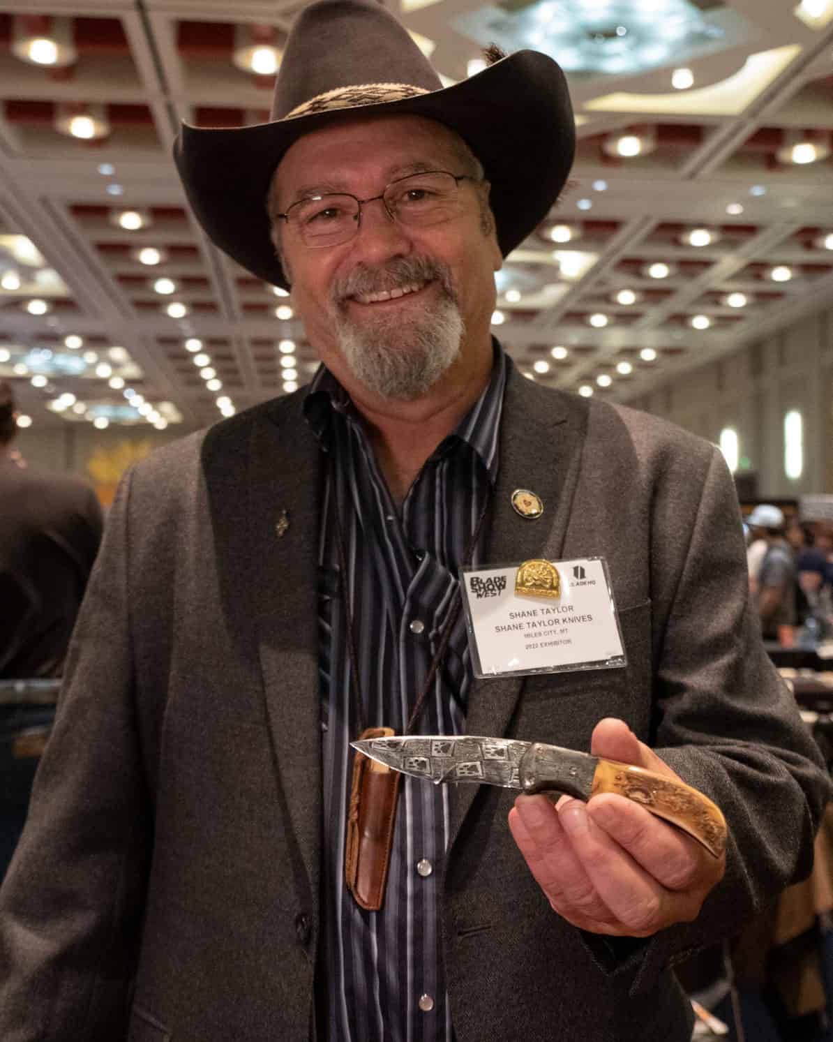 Shane Taylor With His Award Winning Knife