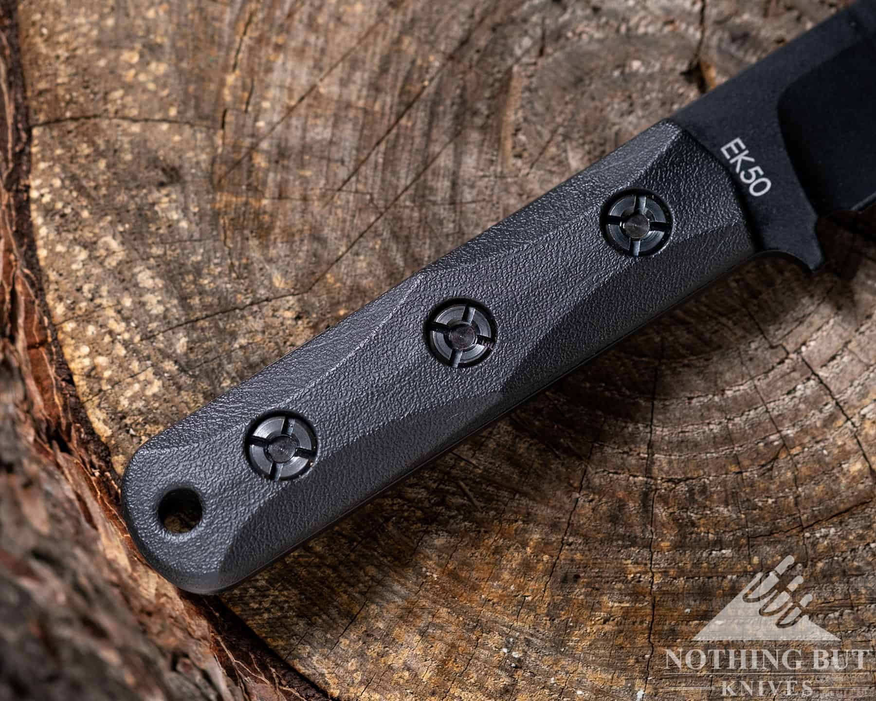 Modern Ek Commando knives have scalloped cuts that fit the hand and thumb exceptionally well.