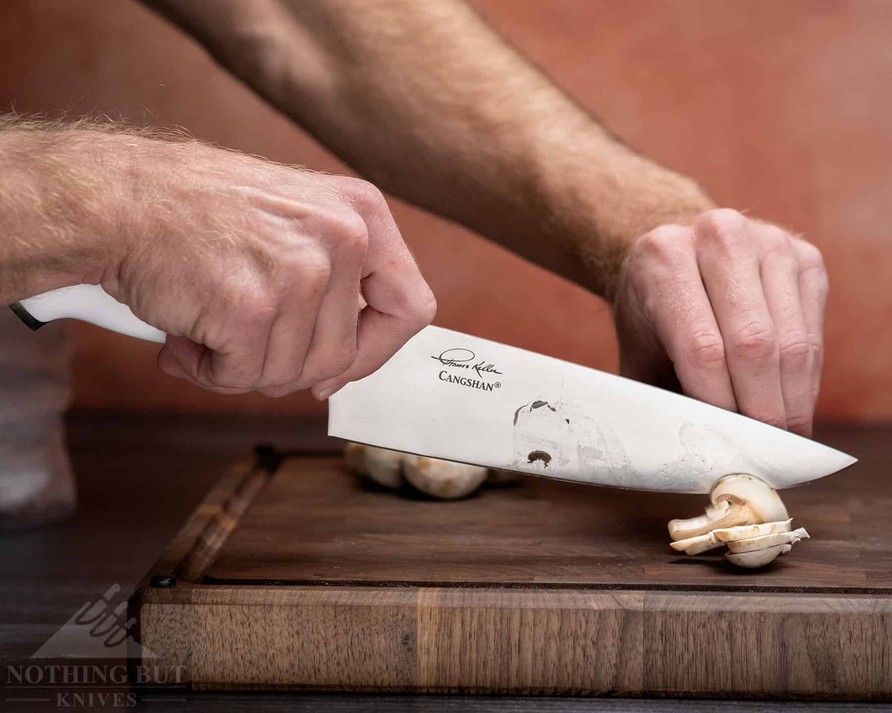 Cangshan Thomas Keller Chef'S Knife Review - Image 4 The RWL-34 steel blade of this chef knife helps to make it a high end option for busy home cooks or professional chefs.