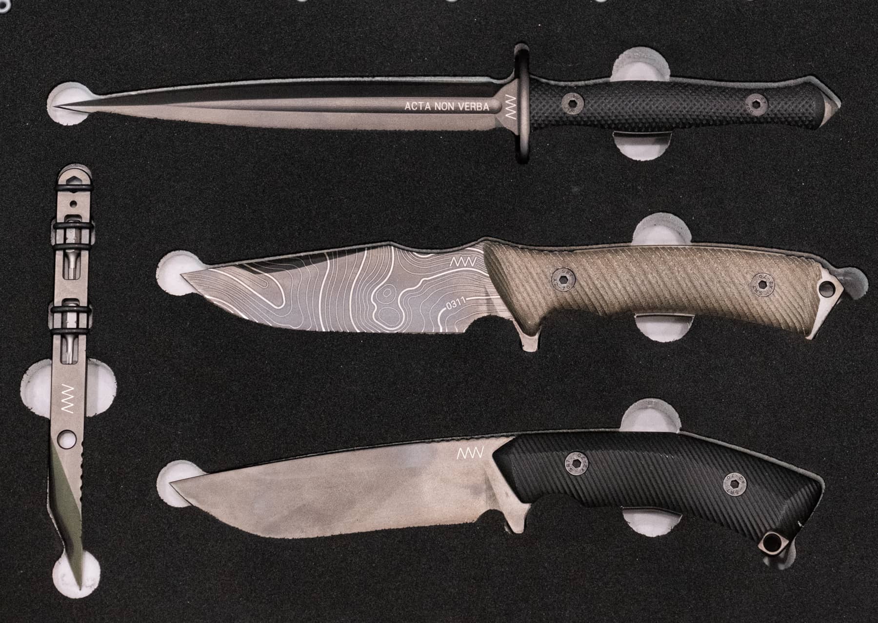 Shot Show 2023 New Knife Wrap-Up - Image 11 Acta Non Verba fixed blades are used by special forces and outdoor enthusiasts.