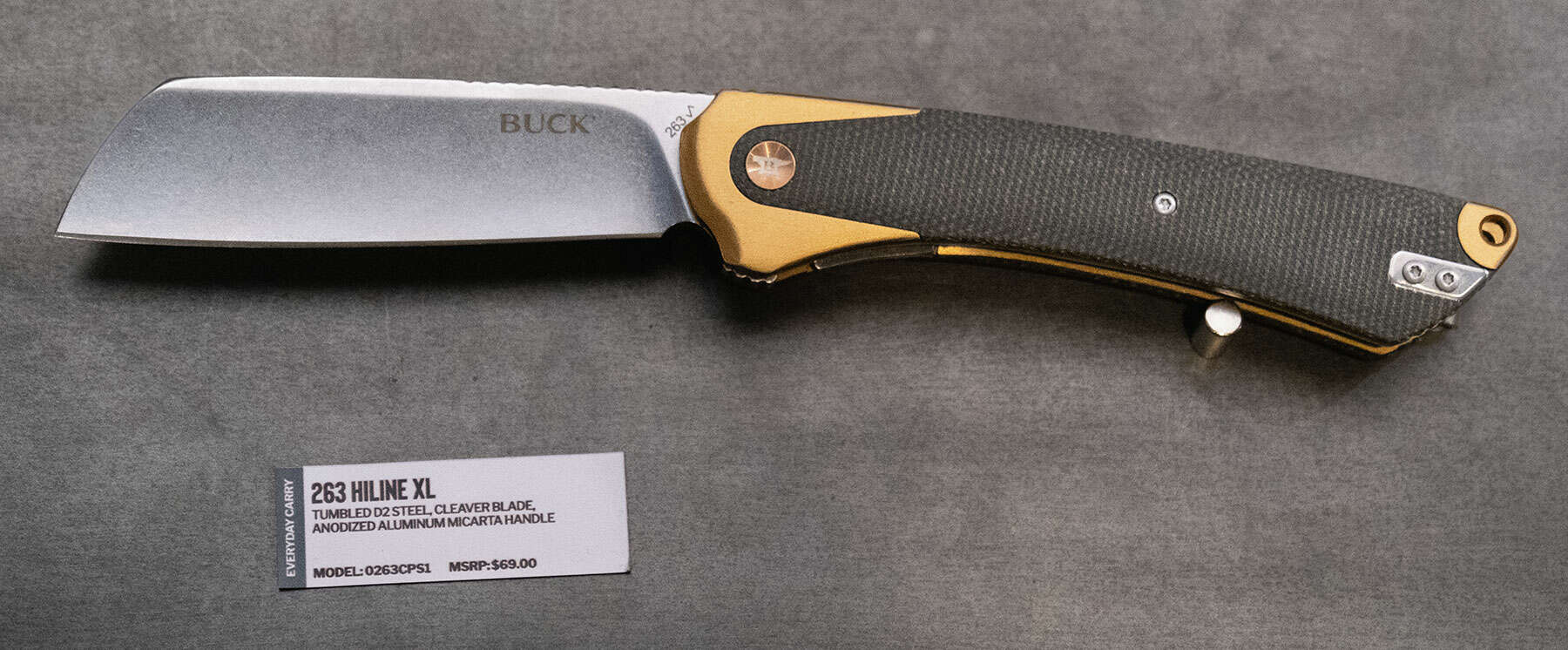 Shot Show 2023 Day 3 - Image 5 The Buck HiLine XL will be a welcome addition to the lineup for anyone who likes big pocket cleavers.