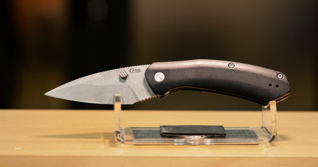 Shot Show 2023 Day 1 - Image 3 The Case Westline folder at Shot Show 2023.
