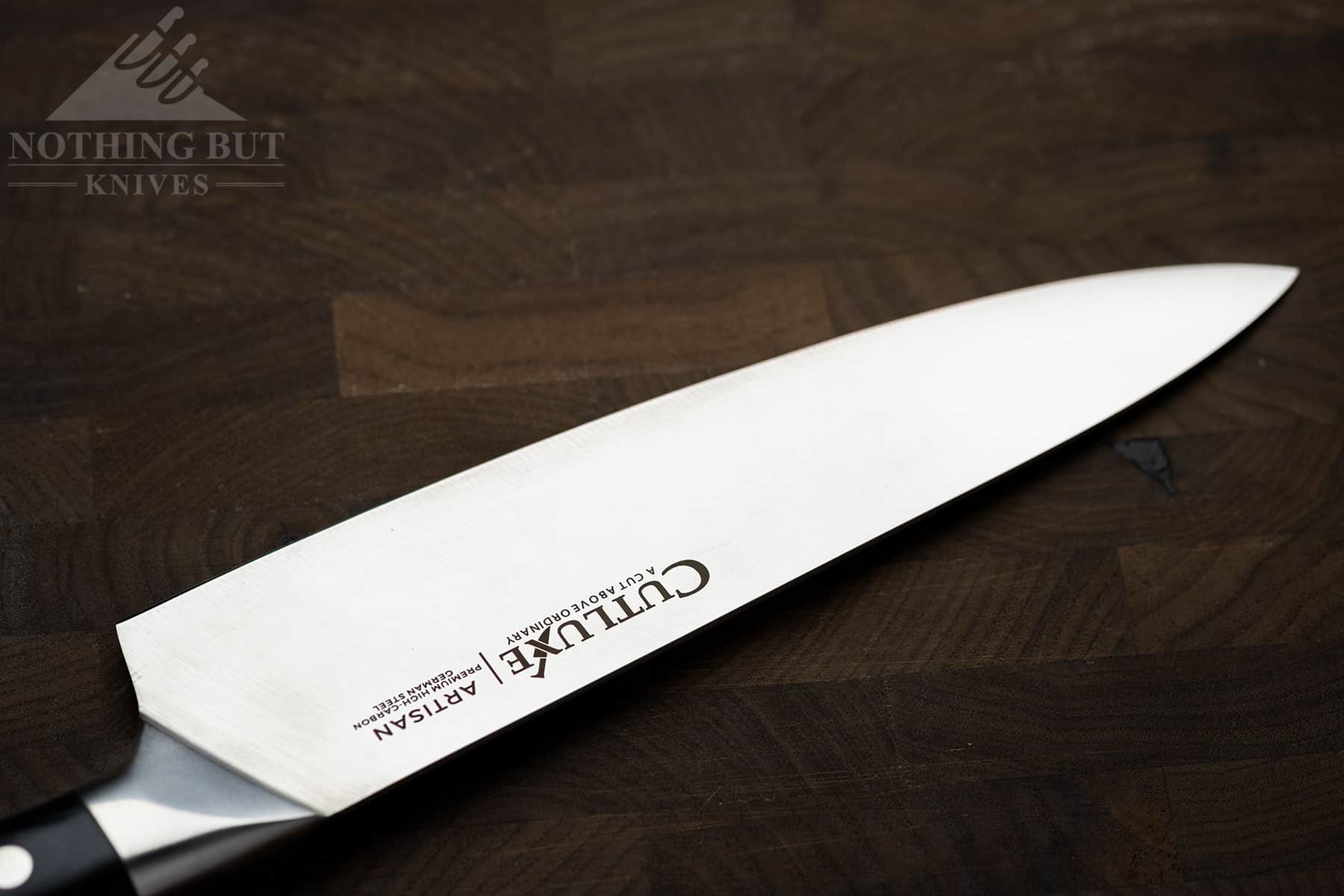 Cutluxe Artisan Chef'S Knife Review - Image 5 The Artisan chef knife sharpens up well with a strop.