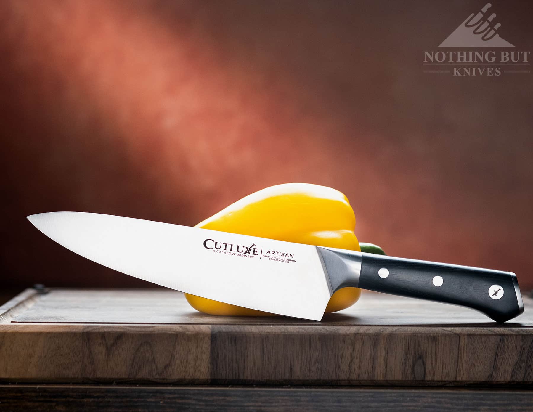 Cutluxe Artisan Chef'S Knife Review - Image 2 Going off this initial experience with Cutluxe, it looks like they have some good quality control in place, and even some impressive design acumen.