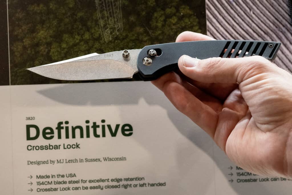 Shot Show 2023 Day 3 - Image 8 The Definitive is one of CRKT's new American made folders in 2023.
