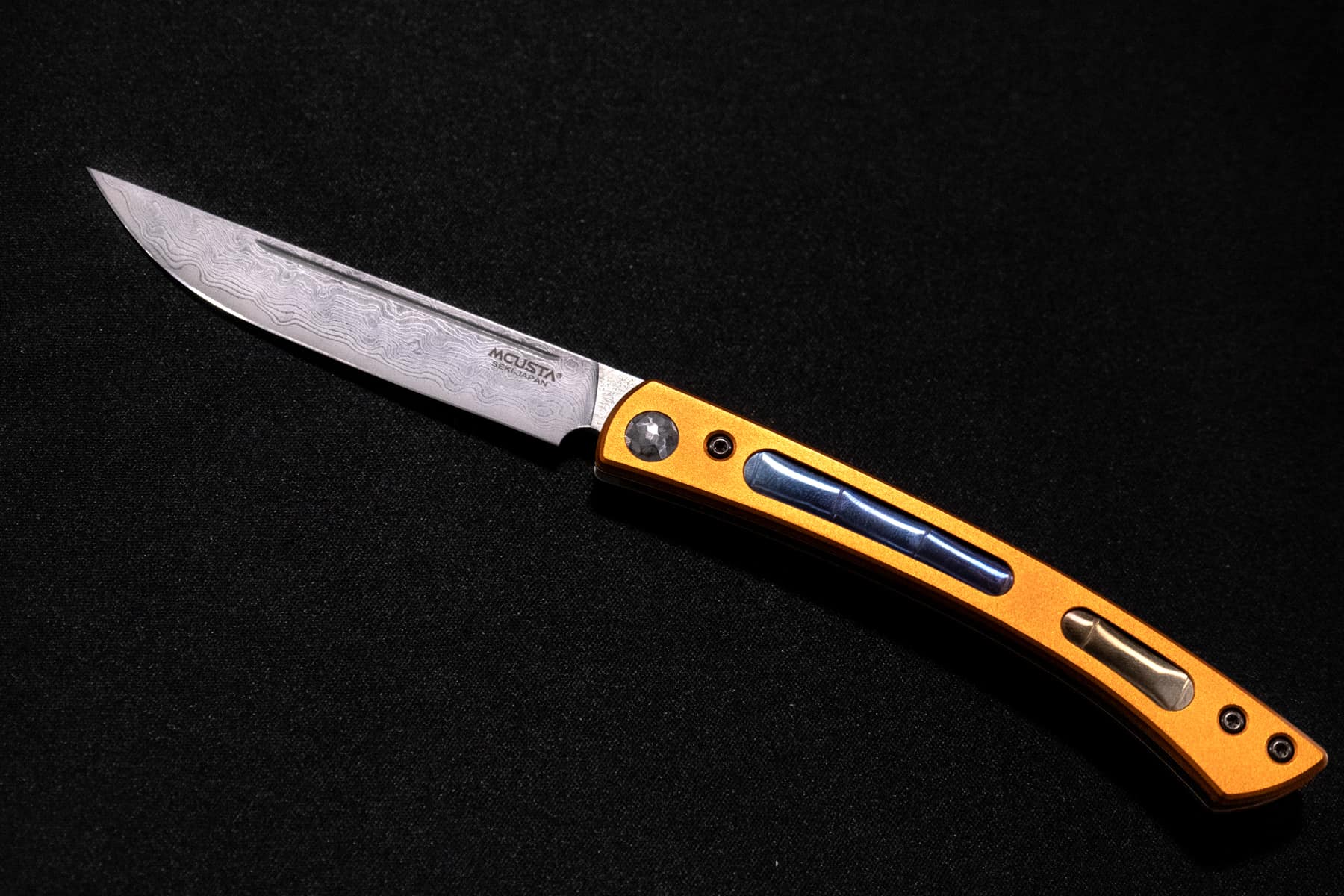The Mcusta folding steak knife is new for 2023. 