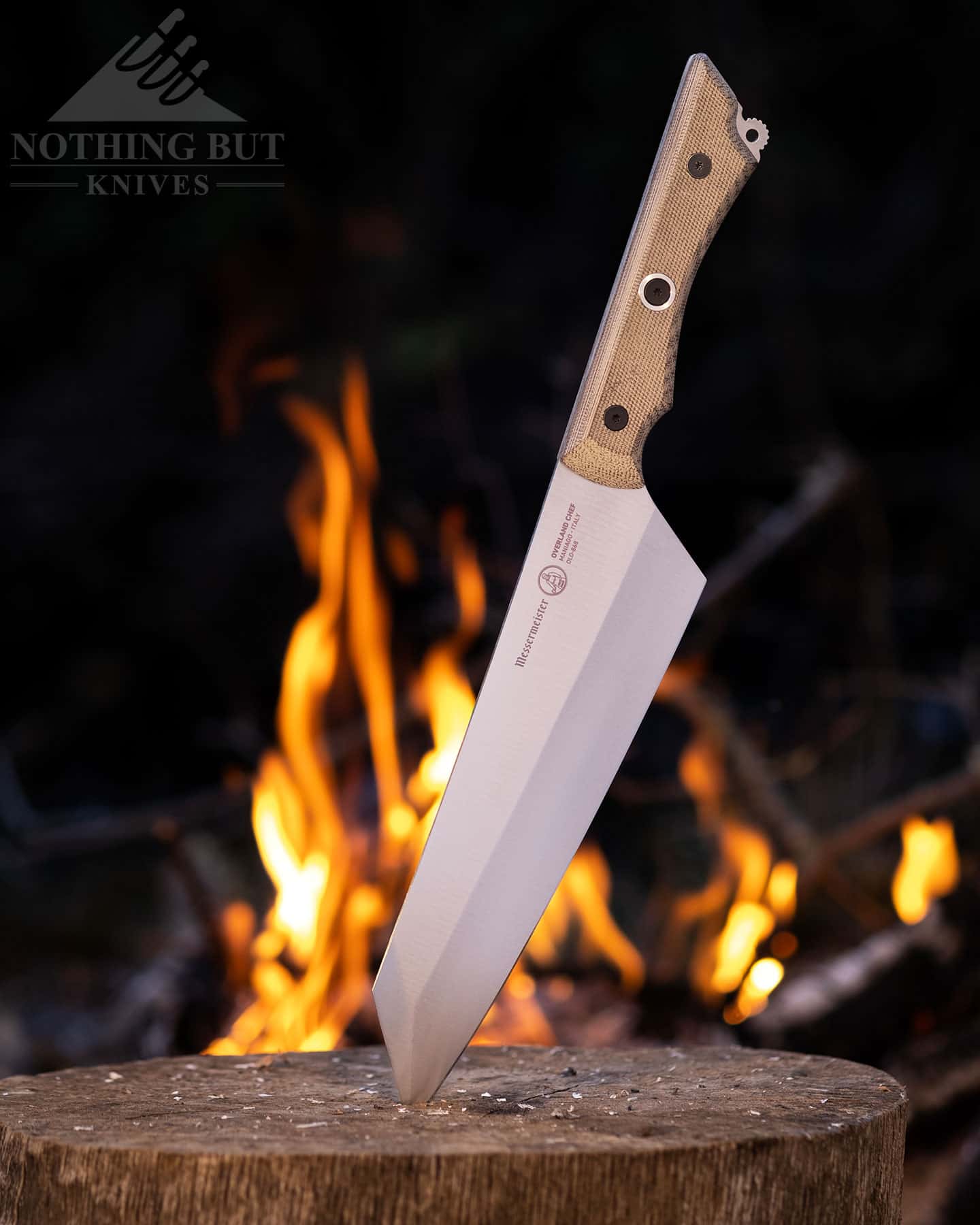 The 8 inch Messermeister Overland chef knife is tough, sharp and versatile. 