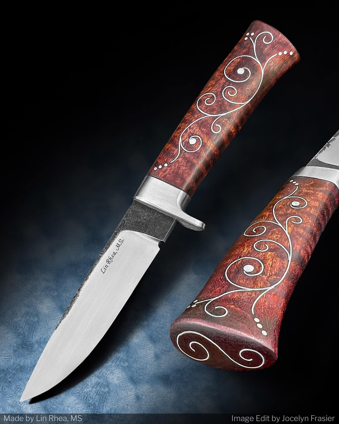 Nbk Custom Knifemaker Spotlight On Lin Rhea - Image 1 NBK Custom Knifemaker Spotlight on Lin Rhea - Image 1: Rhea 061722 JF