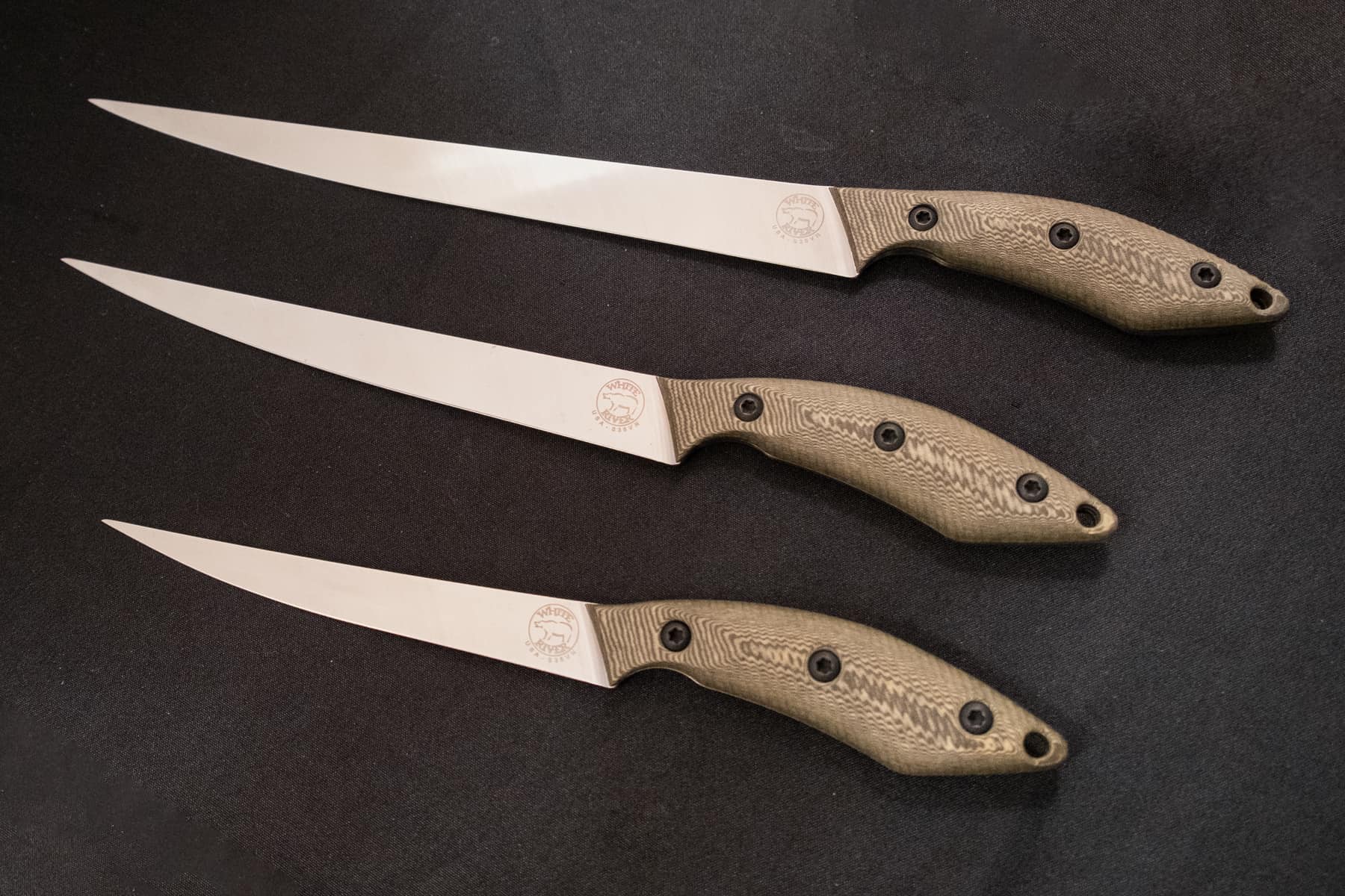 White RIver Knives Fillet Knives will be available in 6 inch, 8 inch, and 10 inch sizes. 